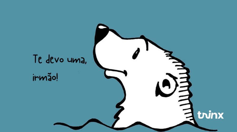 urso polar - como dizer obrigado em inglês